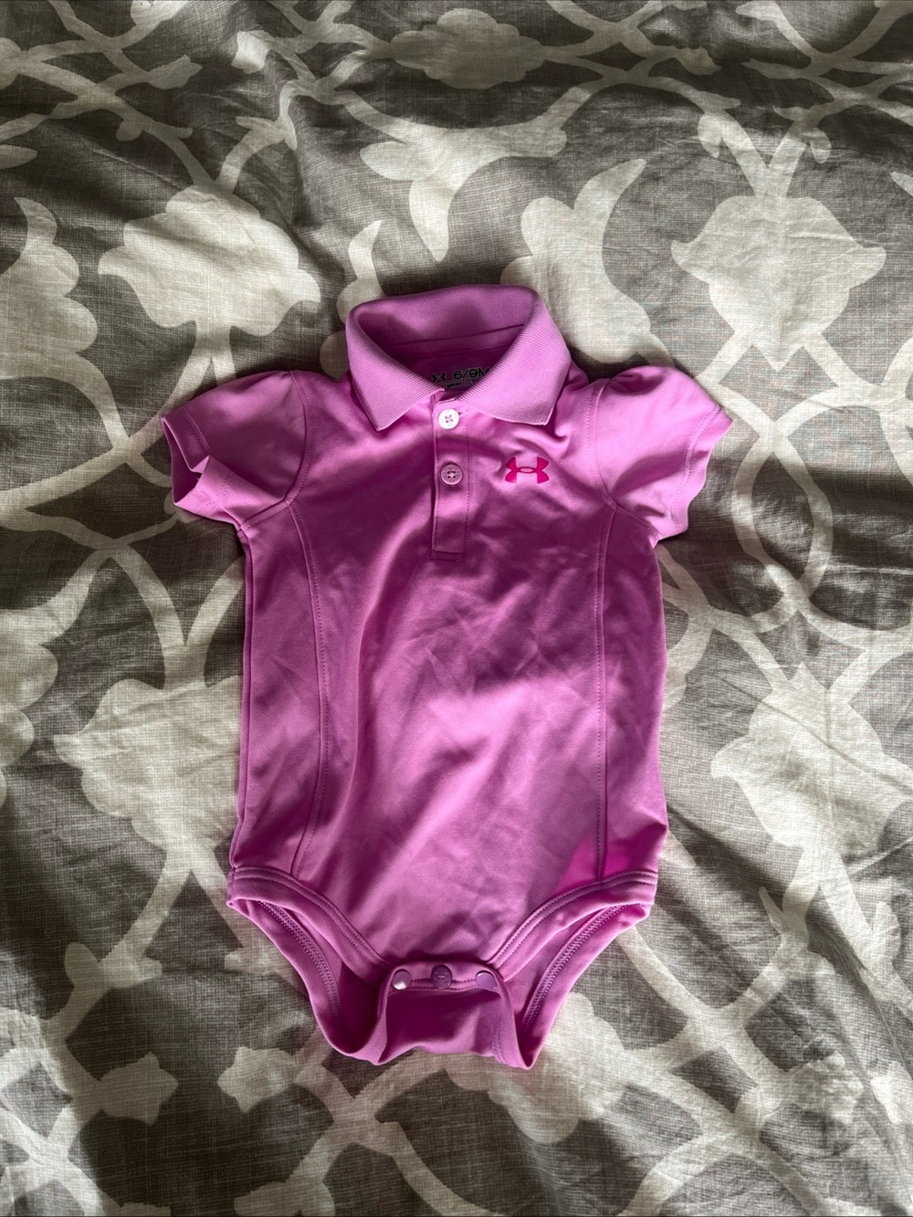 Under Armour Bodysuit Polo 6-9 Months Pink